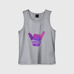 Майка детская хлопок Yamaster Gradient, цвет: меланж