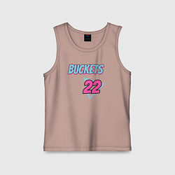 Майка детская хлопок Buckets 22, цвет: пыльно-розовый