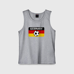 Майка детская хлопок Football Germany, цвет: меланж