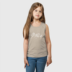 Майка детская хлопок Стрей Кидс logo, цвет: миндальный — фото 2