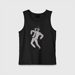 Майка детская хлопок Camera man, цвет: черный