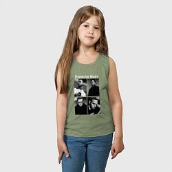 Майка детская хлопок Depeche Mode Violator 2, цвет: авокадо — фото 2