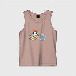 Детская майка Воробей гитарист собирает донаты