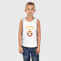 Майка детская хлопок Galatasaray fc sport, цвет: белый — фото 2