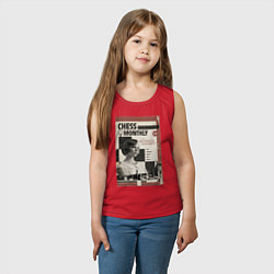 Майка детская хлопок Ход королевы винтаж, цвет: красный — фото 2