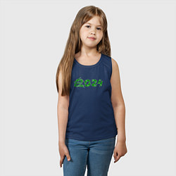 Майка детская хлопок Зеленый дракон 2024 деревянный, цвет: тёмно-синий — фото 2