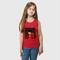 Майка детская хлопок One Piece - Луффи, цвет: красный — фото 2