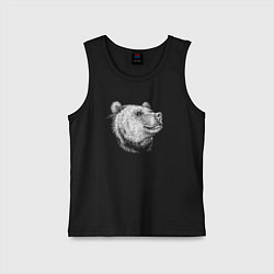 Детская майка Голова весёлого медведя