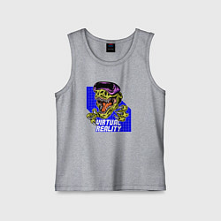 Майка детская хлопок Virtual reality, цвет: меланж