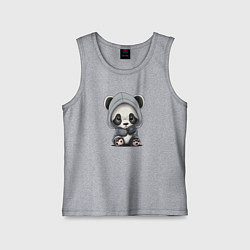 Детская майка Грустная панда