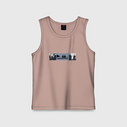 Майка детская хлопок Depeche Mode - Delta Machine merch, цвет: пыльно-розовый