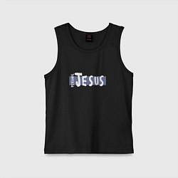 Майка детская хлопок Depeche Mode - personal jesus logo, цвет: черный