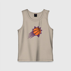 Майка детская хлопок Phoehix Suns game, цвет: миндальный