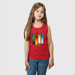 Майка детская хлопок Аватар стихии, цвет: красный — фото 2