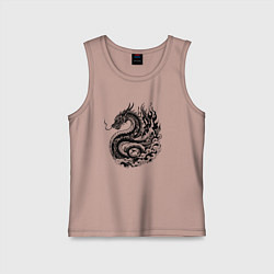 Детская майка Японский дракон - ирезуми