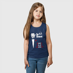 Майка детская хлопок Дон Симеоне, цвет: тёмно-синий — фото 2