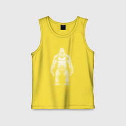 Майка детская хлопок Конг, цвет: желтый