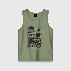 Детская майка Есть спать баскетбол