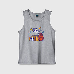 Детская майка Джазовый котик