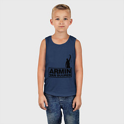 Майка детская хлопок Armin van buuren, цвет: тёмно-синий — фото 2