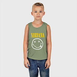 Майка детская хлопок Nirvana original, цвет: авокадо — фото 2