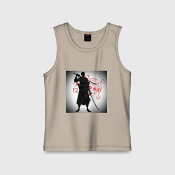 Майка детская хлопок Ван Пис Зоро Ророноа, цвет: миндальный