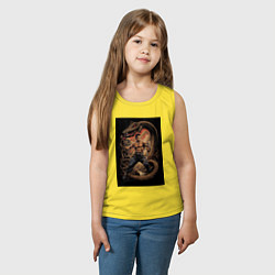 Майка детская хлопок Боец Муай Тай, цвет: желтый — фото 2