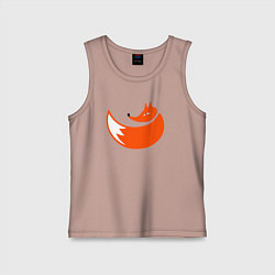 Майка детская хлопок Foxy fox, цвет: пыльно-розовый