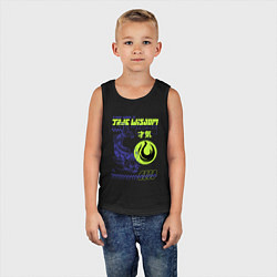 Майка детская хлопок Только истинная мудрость, цвет: черный — фото 2