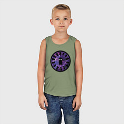 Майка детская хлопок Тардис в космосе, цвет: авокадо — фото 2
