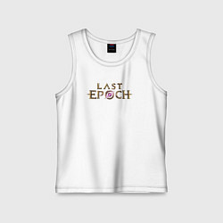 Майка детская хлопок Logo Last Epoch, цвет: белый