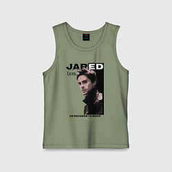 Майка детская хлопок Jared Joseph Leto 30 Seconds To Mars, цвет: авокадо