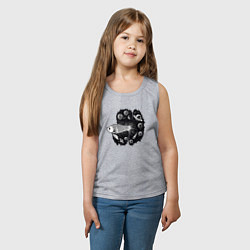 Майка детская хлопок Рыбка и космос, цвет: меланж — фото 2