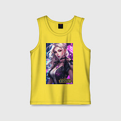 Майка детская хлопок League of Legends Kaisa Kda, цвет: желтый