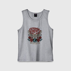 Майка детская хлопок Сильный навсегда, цвет: меланж