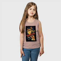 Майка детская хлопок Кот возвращение вампира, цвет: пыльно-розовый — фото 2