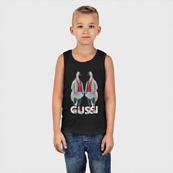 Майка детская хлопок Гусинная мода, цвет: черный — фото 2