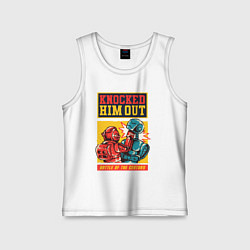 Детская майка Битва ретро роботов