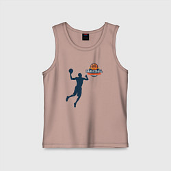 Детская майка Игрок в баскетбол basketball