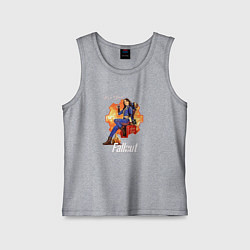 Майка детская хлопок Nuka Cola and Lucy MacLean Fallout, цвет: меланж