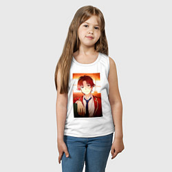 Майка детская хлопок Киётака Аянокоджи, цвет: белый — фото 2