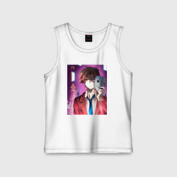 Майка детская хлопок Киётака Аянокоджи манипулятор, цвет: белый