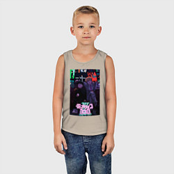 Майка детская хлопок Аратака Рэйгэн Моб Психо 100, цвет: миндальный — фото 2