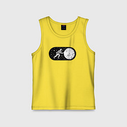 Майка детская хлопок Режим космоса включен, цвет: желтый