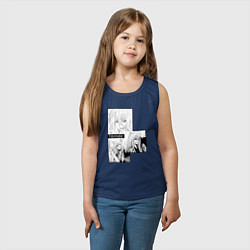 Майка детская хлопок Очень приятно Бог Томоэ, цвет: тёмно-синий — фото 2