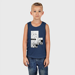 Майка детская хлопок Очень приятно Бог Томоэ, цвет: тёмно-синий — фото 2