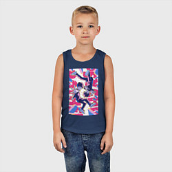 Майка детская хлопок Моб Психо 100 Экубо экстрасенс, цвет: тёмно-синий — фото 2