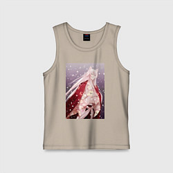 Майка детская хлопок Очень приятно Бог Томоэ Дух-хранитель, цвет: миндальный