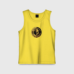 Майка детская хлопок Механикус Warhammer, цвет: желтый