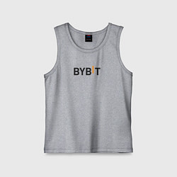 Майка детская хлопок Bybit, цвет: меланж